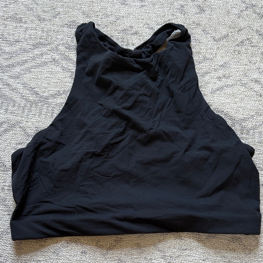 SKIMS Black Crop Top